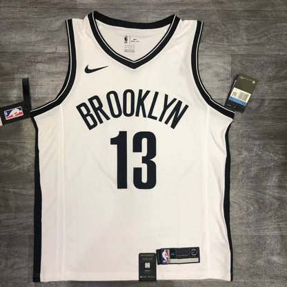 Brooklyn Nets V-Neck Black/White NBA Jerseys (Sleeveless)