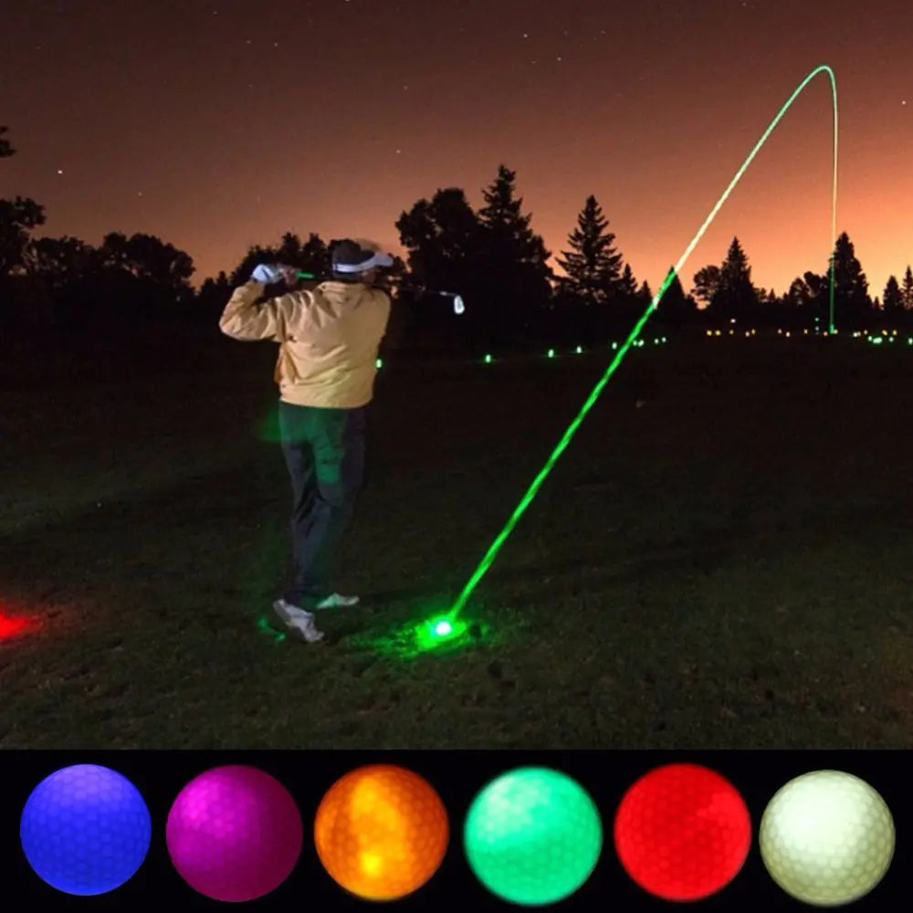 Glowing Golf Balls - LED Light-Up Golf Balls