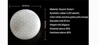 Glowing Golf Balls - LED Light-Up Golf Balls